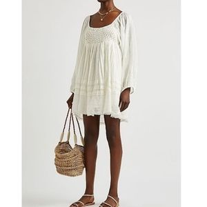 Free People Ari smocked mini dress